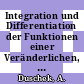 Integration und Differentiation der Funktionen einer Veränderlichen, Anwendungen, numerische Methoden, algebraische Gleichungen, unendliche Reihe.