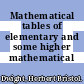 Mathematical tables of elementary and some higher mathematical functions.