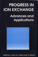 Progress in ion exchange : advances and applications /