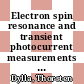 Electron spin resonance and transient photocurrent measurements on microcrystalline silicon /