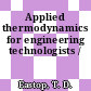 Applied thermodynamics for engineering technologists /