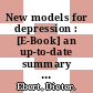 New models for depression : [E-Book] an up-to-date summary of international research /
