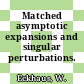 Matched asymptotic expansions and singular perturbations.