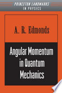 Angular momentum in quantum mechanics /