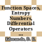 Function Spaces, Entropy Numbers, Differential Operators [E-Book] /