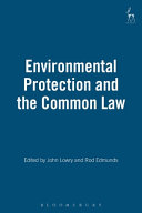 Environmental protection and the common law [E-Book] /