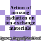 Action of ionizing radiation on ion-exchange materials /