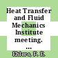 Heat Transfer and Fluid Mechanics Institute meeting. 15 : proceedings Seattle, WA, 13.06.62-15.06.62.