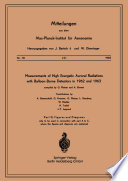 Measurements of High Energetic Auroral Radiations with Balloon-Borne Detectors in 1962 and 1963 [E-Book] /