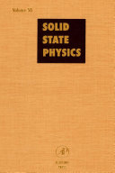 Solid state physics. 50 : advances in research and applications.