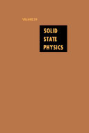 Solid state physics. 26 : advances in research and applications.