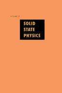 Solid state physics. 37 : advances in research and applications.