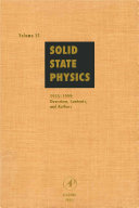 Solid state physics. 53. 1995 - 1999: overview, contents and authors : advances in research and applications /