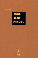Solid state physics. 55 : advances in research and applications /