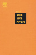 Solid state physics. 58 : advances in research and applications /
