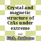 Crystal and magnetic structure of CrAs under extreme conditions /
