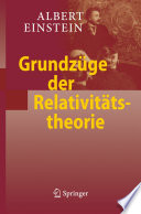 Grundzüge der Relativitätstheorie [E-Book] /