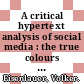 A critical hypertext analysis of social media : the true colours of Facebook [E-Book] /