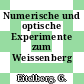 Numerische und optische Experimente zum Weissenberg Effekt.