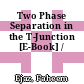 Two Phase Separation in the T-Junction [E-Book] /
