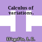 Calculus of variations.