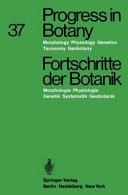 Progress in botany. 37. Morphology, physiology, genetics, taxonomy, geobotany /