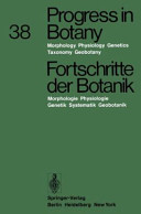 Progress in botany. 38. Morphology, physiology, genetics, taxonomy, geobotany /