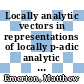 Locally analytic vectors in representations of locally p-adic analytic groups [E-Book] /