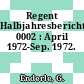 Regent Halbjahresbericht. 0002 : April 1972-Sep. 1972.