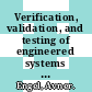Verification, validation, and testing of engineered systems / [E-Book]