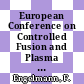 European Conference on Controlled Fusion and Plasma Physics. 14, Pt. 1. Contributed papers : Madrid, 22-26 June 1987 /