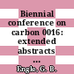 Biennial conference on carbon 0016: extended abstracts and programme : San-Diego, CA, 18.07.83-22.07.83.
