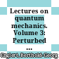 Lectures on quantum mechanics. Volume 3: Perturbed evolution [E-Book] /