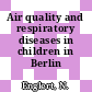 Air quality and respiratory diseases in children in Berlin (West)