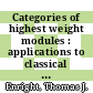 Categories of highest weight modules : applications to classical Hermitian symmetric pairs [E-Book] /