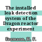 The installed leak detection system of the Dragon reactor experiment [E-Book]