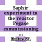 Saphir experiment in the reactor Pegase commissioning run : quarterly report 3rd and 4th quarter 1975 [E-Book] /
