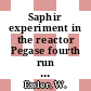 Saphir experiment in the reactor Pegase fourth run - Saphir 6 : quarterly report 3rd and 4th quarter 1972 [E-Book] /