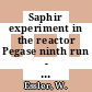 Saphir experiment in the reactor Pegase ninth run - Diamant 00 : quarterly report 3rd and 4th quarter 1975 [E-Book] /
