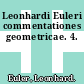 Leonhardi Euleri commentationes geometricae. 4.