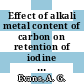 Effect of alkali metal content of carbon on retention of iodine at high temperatures : paper for presentation at the 18th AEC air cleaning conference San Francisco, California, August 12 - 15, 1974 [E-Book] /
