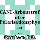 CANU-Arbeitstreffen über Polarisationsphysik an COSY : Physikzentrum Bad Honnef 14./15. Februar 1989 [E-Book] /