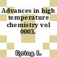 Advances in high temperature chemistry vol 0003.