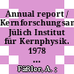 Annual report / Kernforschungsanlage Jülich Institut für Kernphysik. 1978 [E-Book] /