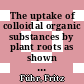 The uptake of colloidal organic substances by plant roots as shown by experiments with 14C labelled humus compounds [E-Book] /