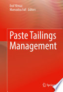 Paste Tailings Management [E-Book] /