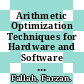 Arithmetic Optimization Techniques for Hardware and Software Design [E-Book] /