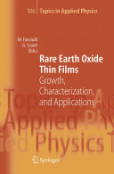 Rare Earth Oxide Thin Films [E-Book] /