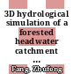 3D hydrological simulation of a forested headwater catchment : spatio-temporal validation and scale dependent parameterization /
