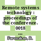 Remote systems technology : proceedings of the conference. 0018 : Washington, D.C., Nov. 1970 : Washington, DC, 16.11.1970-16.11.1970 /